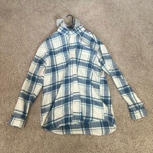 Brand New, Men's American Eagle Plaid Hoodie Flannel